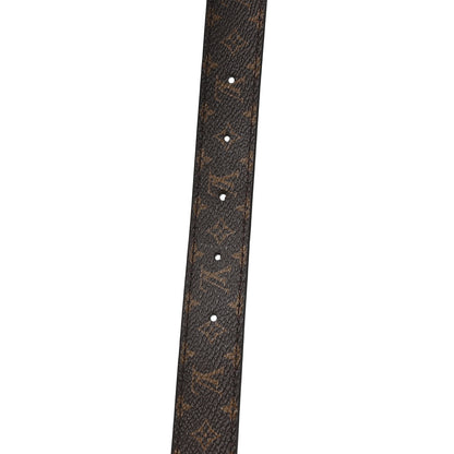 Louis Vuitton Calfskin Monogram 25mm LV Iconic Reversible Belt 85 34 Black 6 of 7