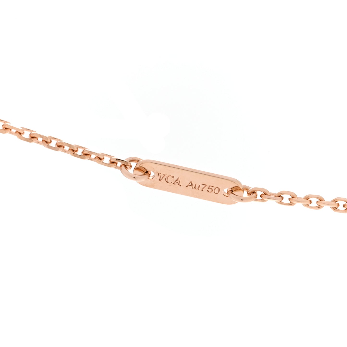 18K Rose Gold Sweet Alhambra Pendant Necklace