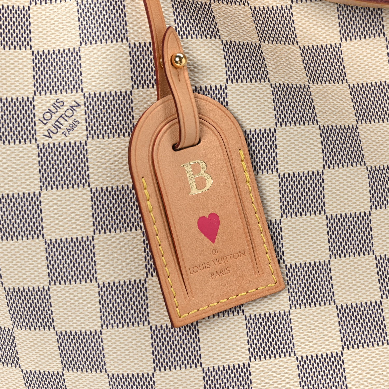Louis Vuitton Damier Azur Graceful MM Rose Ballerine 9 of 9