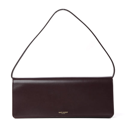 Saint Laurent Smooth Calfskin Medium Marquage Clutch Bordeaux 1 of 9