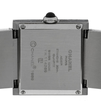 Chanel Stainless Steel Diamond 23mm Mademoiselle Quartz Watch Black 4 of 4