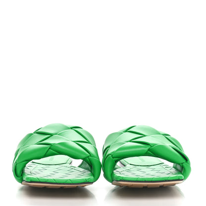 Bottega Veneta Nappa Maxi Intrecciato Lido Flat Sandals 38.5 Grass 2 of 8
