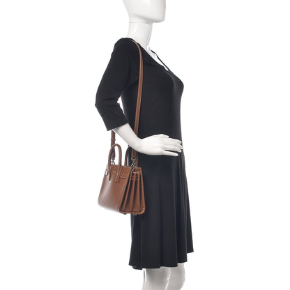 Saint Laurent Grained Calfskin Nano Sac De Jour Moka 2 of 10