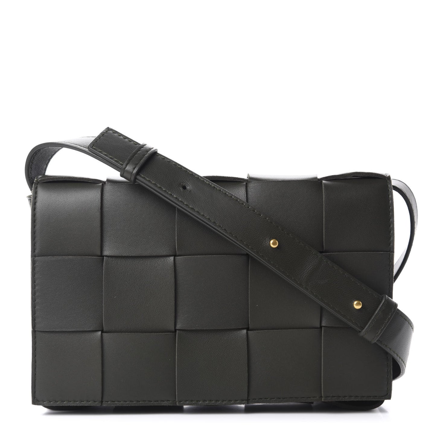 Lambskin Maxi Intrecciato Cassette Crossbody Bag Camping