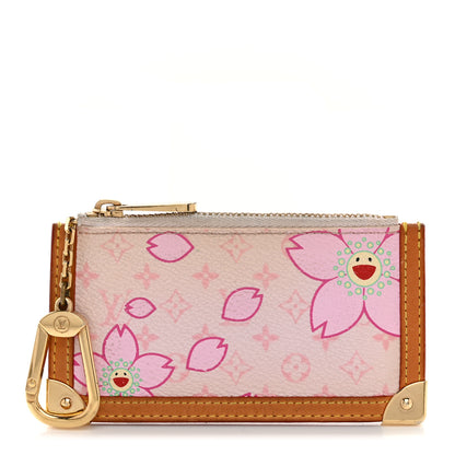Louis Vuitton Monogram Cherry Blossom Key Pouch Pink 1 of 8