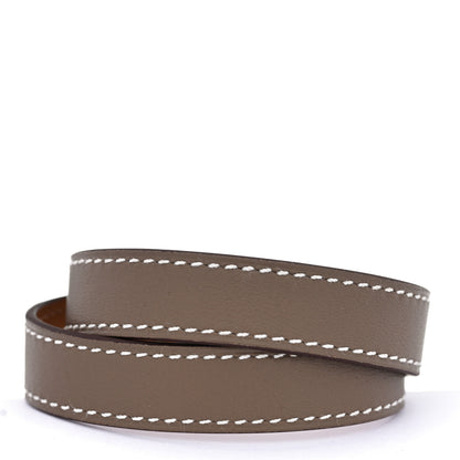 Hermes Swift Kelly Double Tour Bracelet T2 Etoupe 3 of 7
