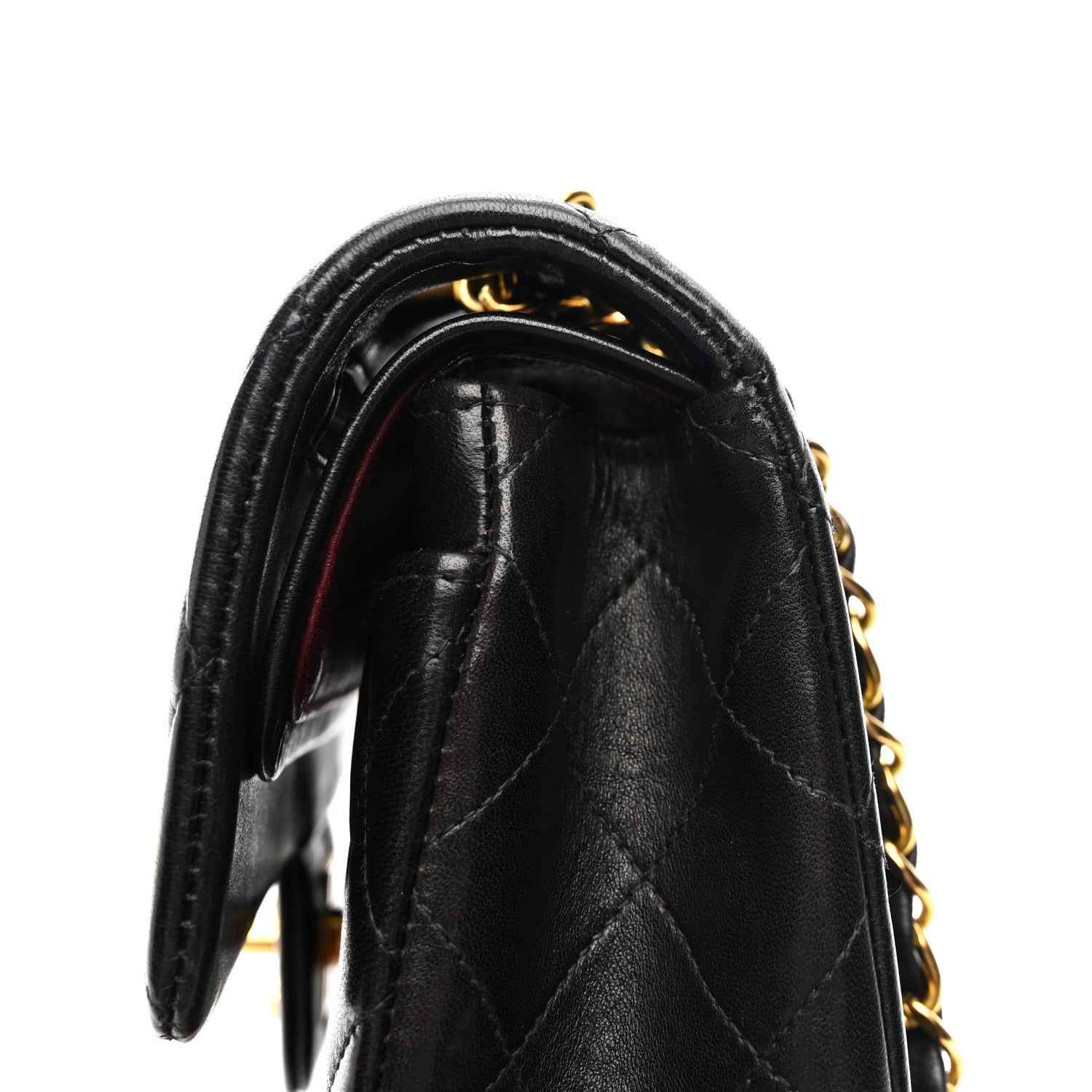 Chanel Lambskin Quilted Small Double Flap Black 13 of 16