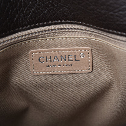 Chanel Studded Calfskin Lambskin Paris Dallas Flap Brown Black 5 of 9