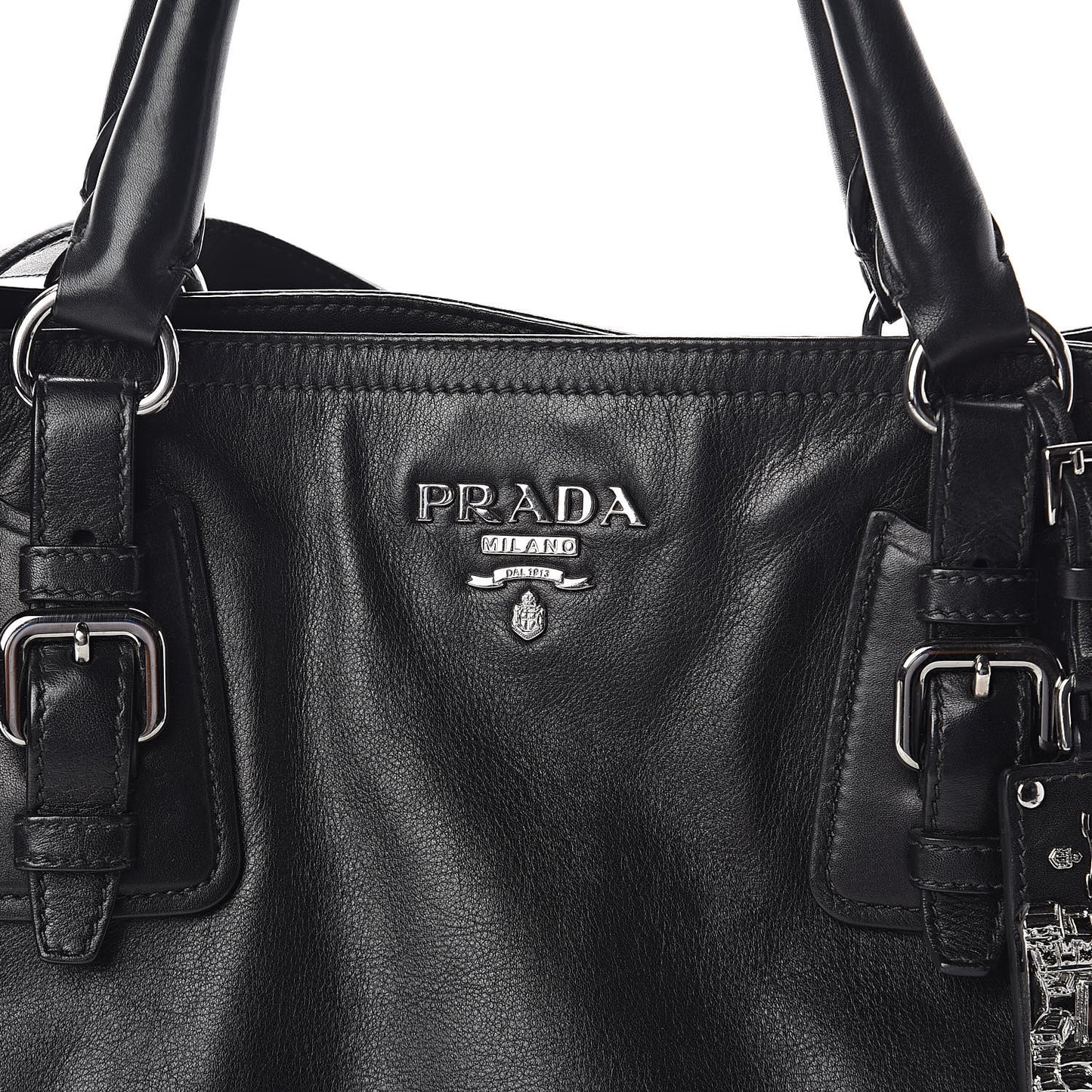 Soft Calfskin Shoulder Bag Black