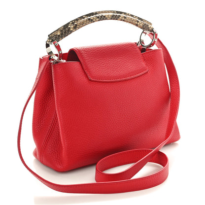 Louis Vuitton Taurillon Snakeskin Capucines BB Rubis 3 of 9