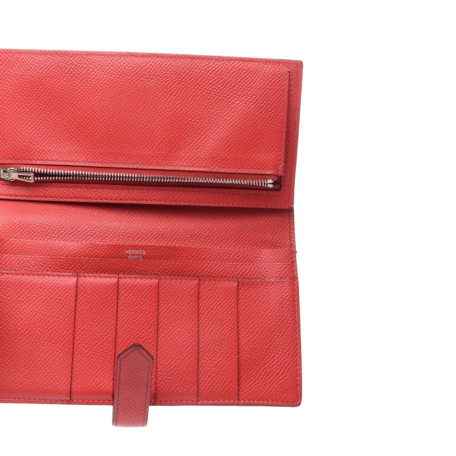 Hermes Epsom Bearn Gusset Wallet Bougainvillea 5 of 7