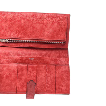Hermes Epsom Bearn Gusset Wallet Bougainvillea 5 of 7