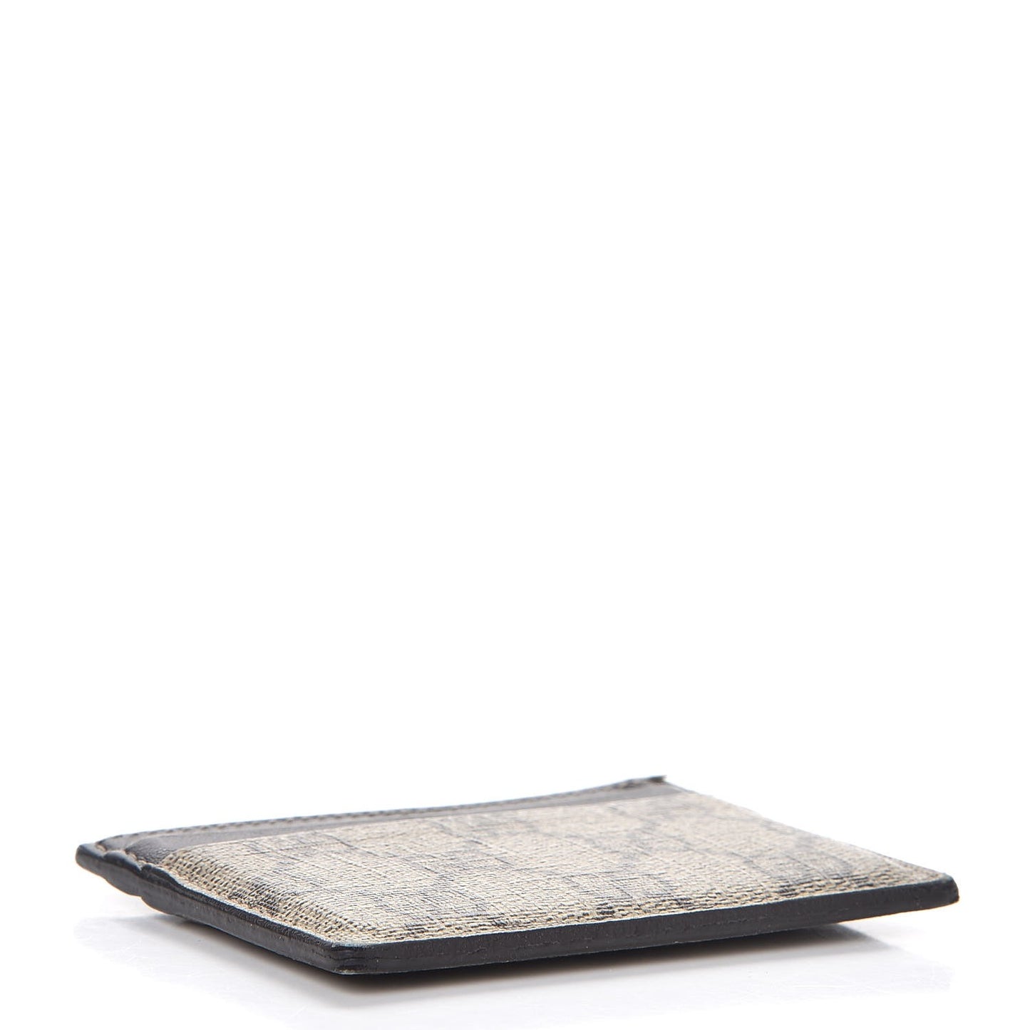 GG Supreme Monogram Card Holder Dark Brown