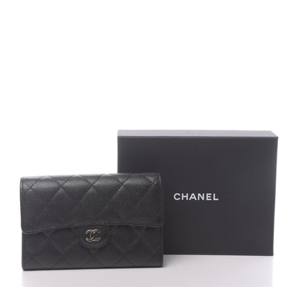 Chanel Caviar Quilted Small Flap Wallet Black 9 of 9