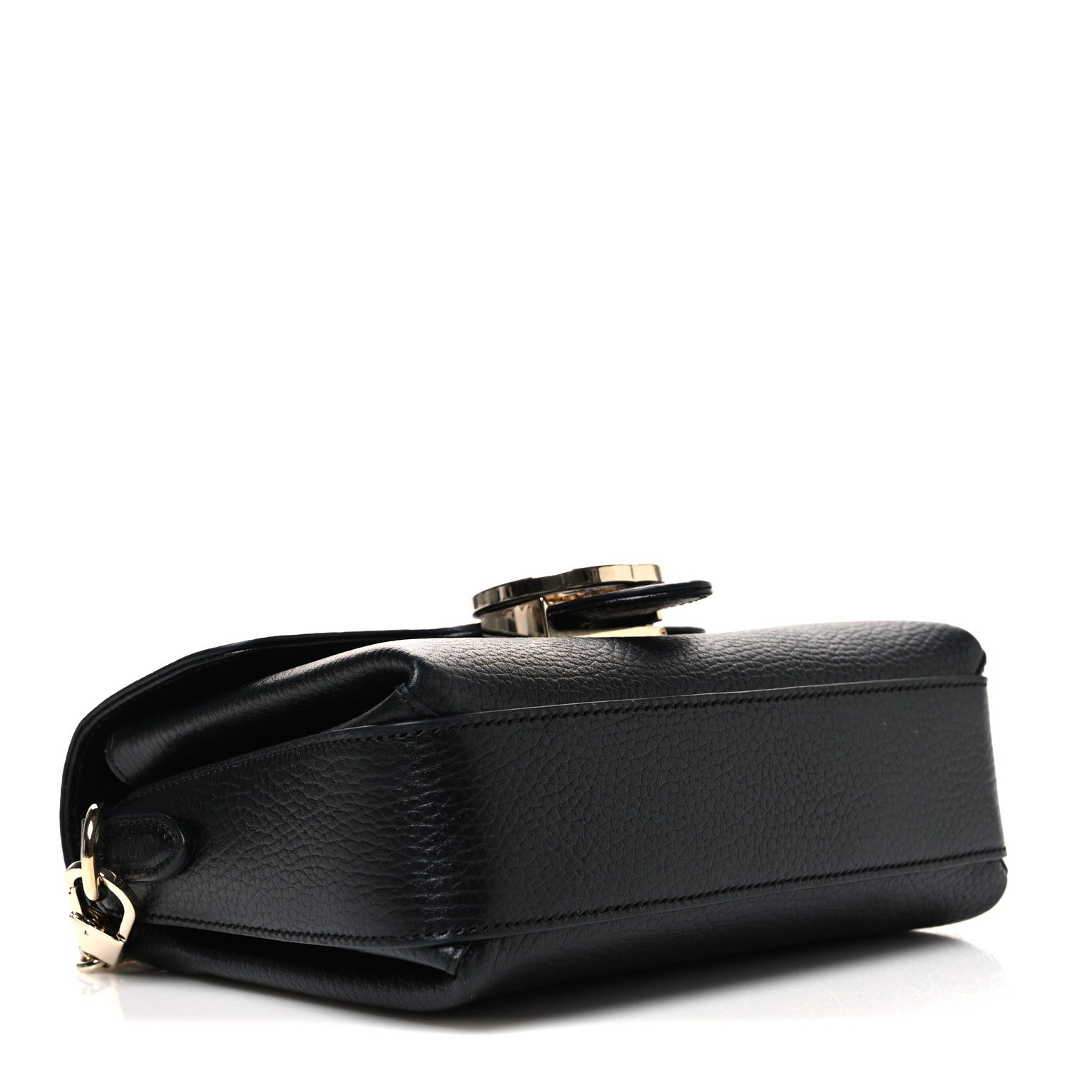 Gucci Dollar Calfskin Interlocking G Crossbody Bag Black 4 of 11