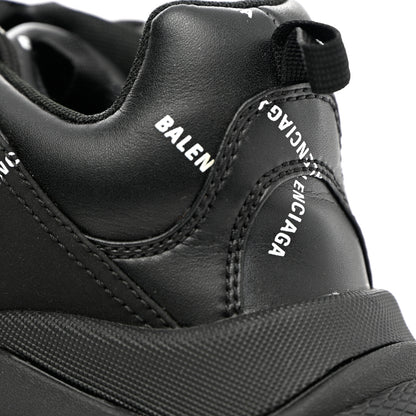 Balenciaga Technical Fabric Allover Logo Mens Triple S Sneakers 41 Black White 8 of 14