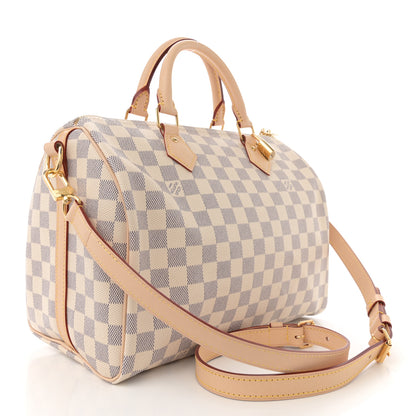Louis Vuitton Damier Azur Speedy Bandouliere 30 3 of 12