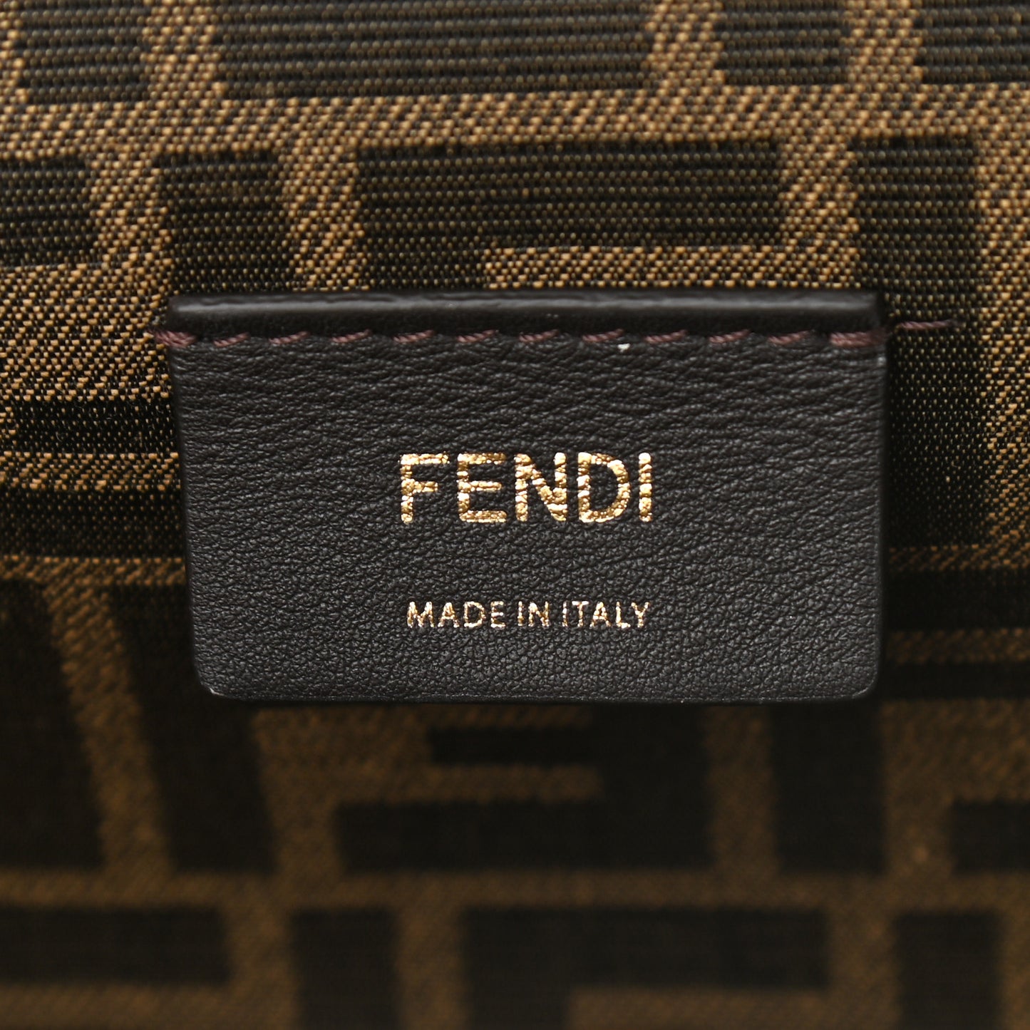 Shiny Nappa Small Fendi First Caramello