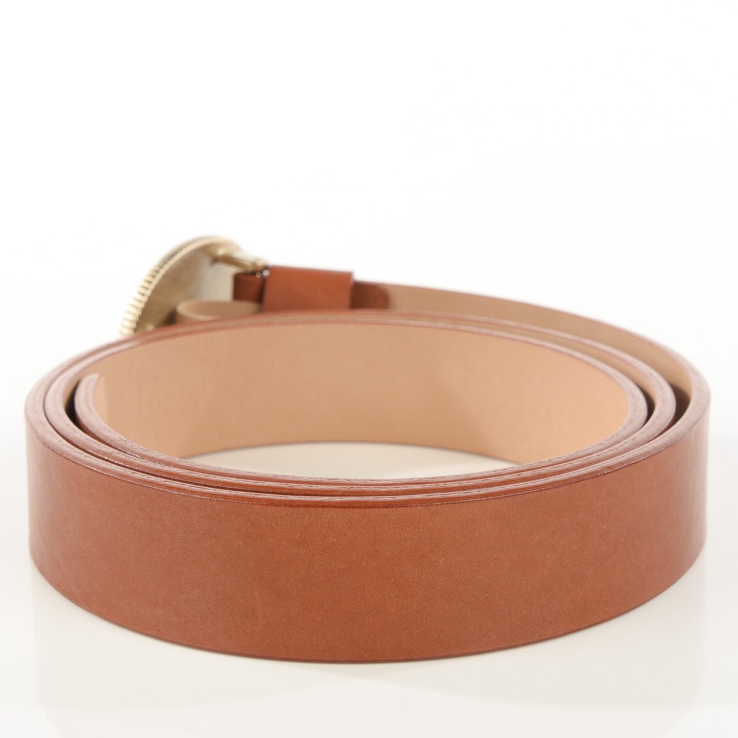 Calfskin CC Belt 90 36 Brown