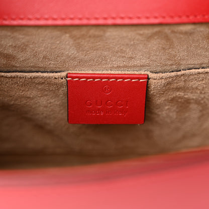 Gucci Calfskin Mini Sylvie Top Handle Bag Hibiscus Red 6 of 14