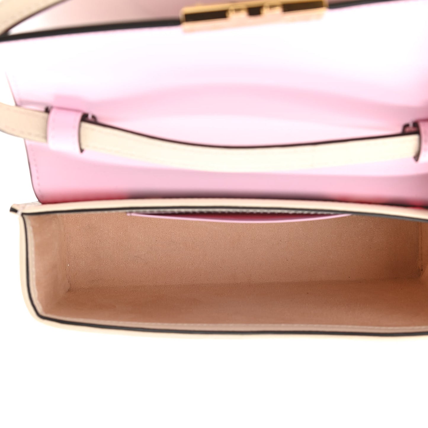GG Supreme Monogram Les Pommes Mini Padlock Top Handle Shoulder Bag Beige Ebony Multicolor Cotton Candy Pink