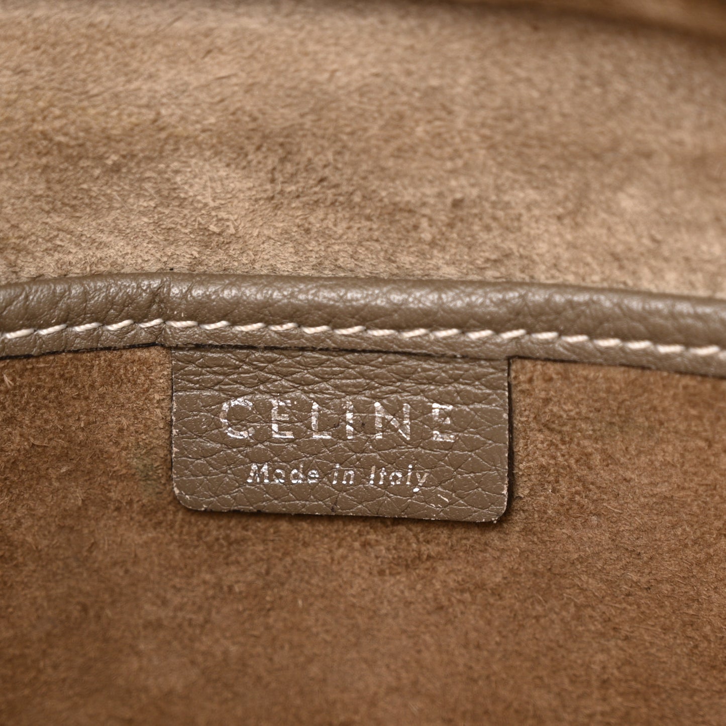 Drummed Calfskin Nano Luggage Souris