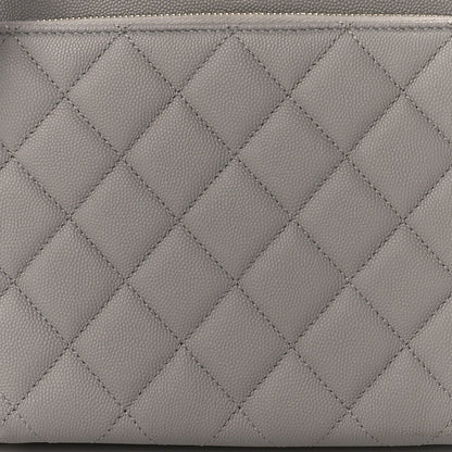 Chanel Caviar Quilted Small Business Affinity Shopping Bag Grey 11 of 13