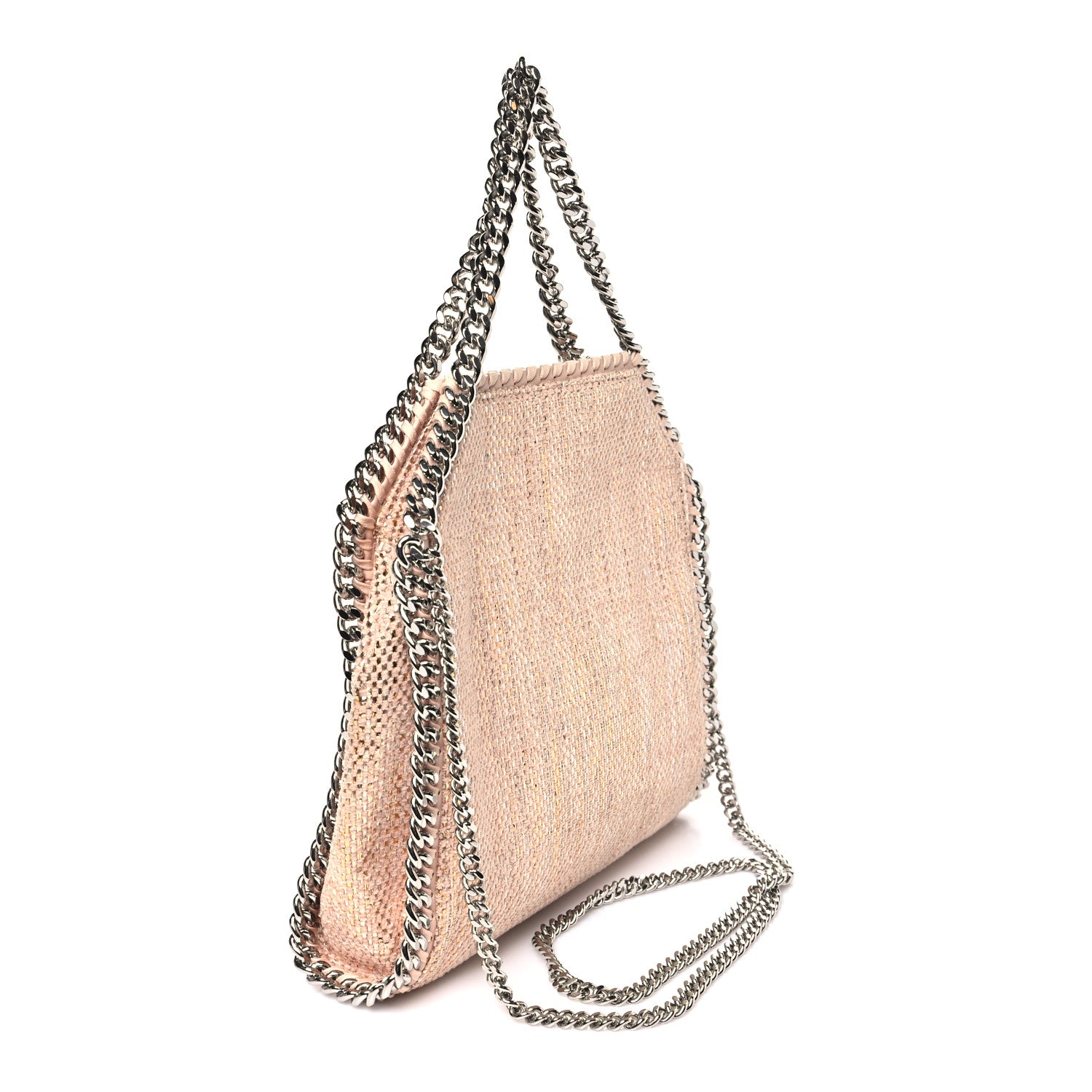 未使用品　Stella McCartney FALABELLA　ミニ　ラフィア Stella McCartney Metallic Woven Raffia Mini Falabella Fold Over