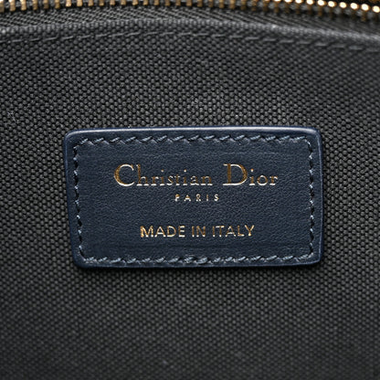 Christian Dior Oblique Calfskin Small Book Tote With Strap Blue Multicolor 7 of 11