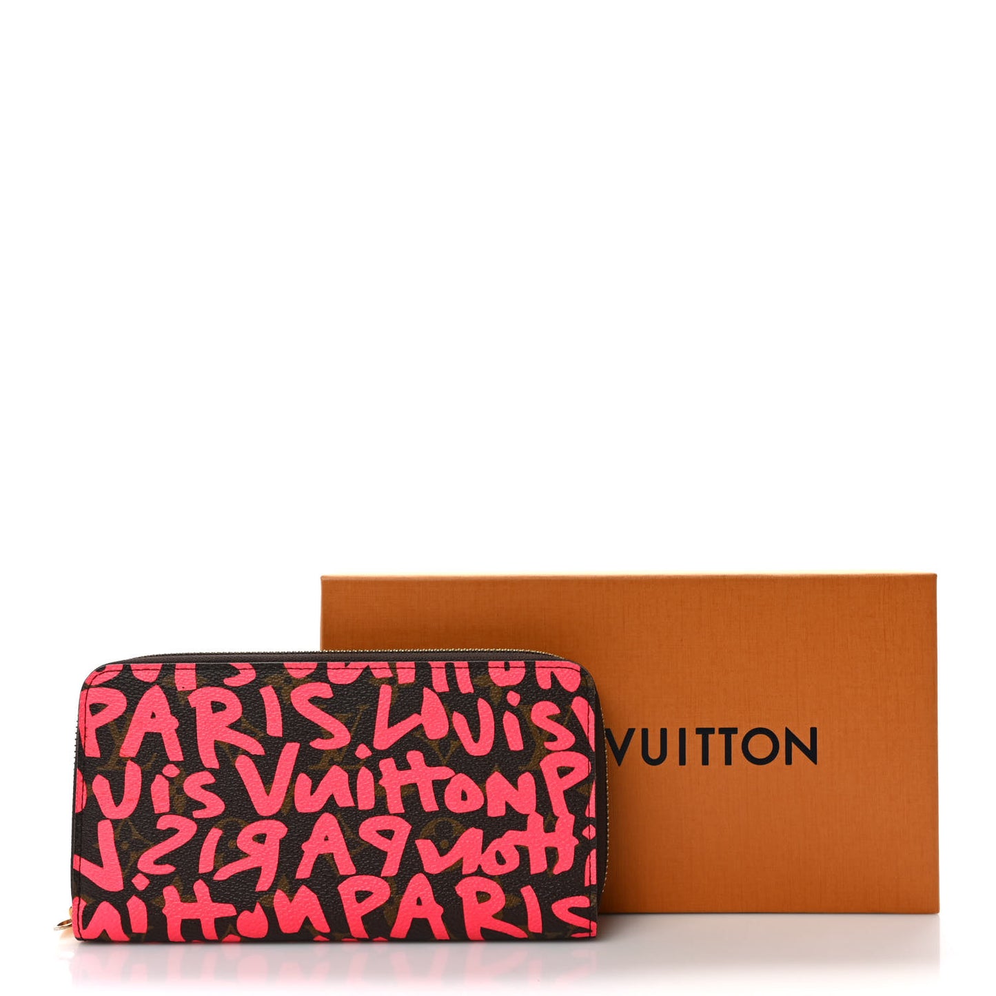 Monogram Graffiti Zippy Wallet Fuchsia