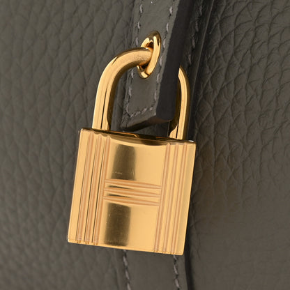 Hermes Taurillon Clemence Picotin Lock 22 MM Etain 11 of 12