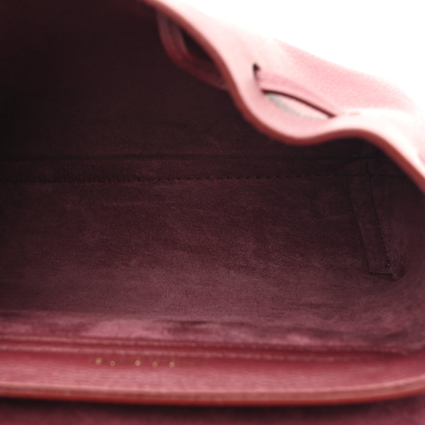 Calfskin Mini Soft Lady Bag Claret