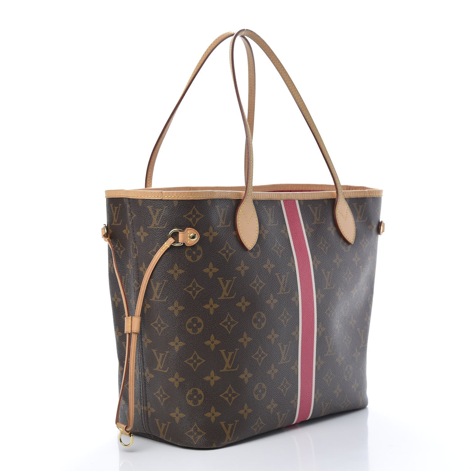 Louis Vuitton Monogram My LV Heritage Neverfull MM Fuchsia White 3 of 14