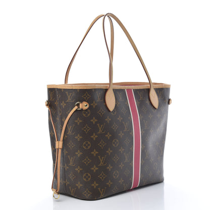 Louis Vuitton Monogram My LV Heritage Neverfull MM Fuchsia White 3 of 14