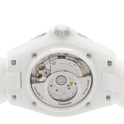 Chanel Stainless Steel Ceramic 38mm J12 Automatic Watch White 4 of 5