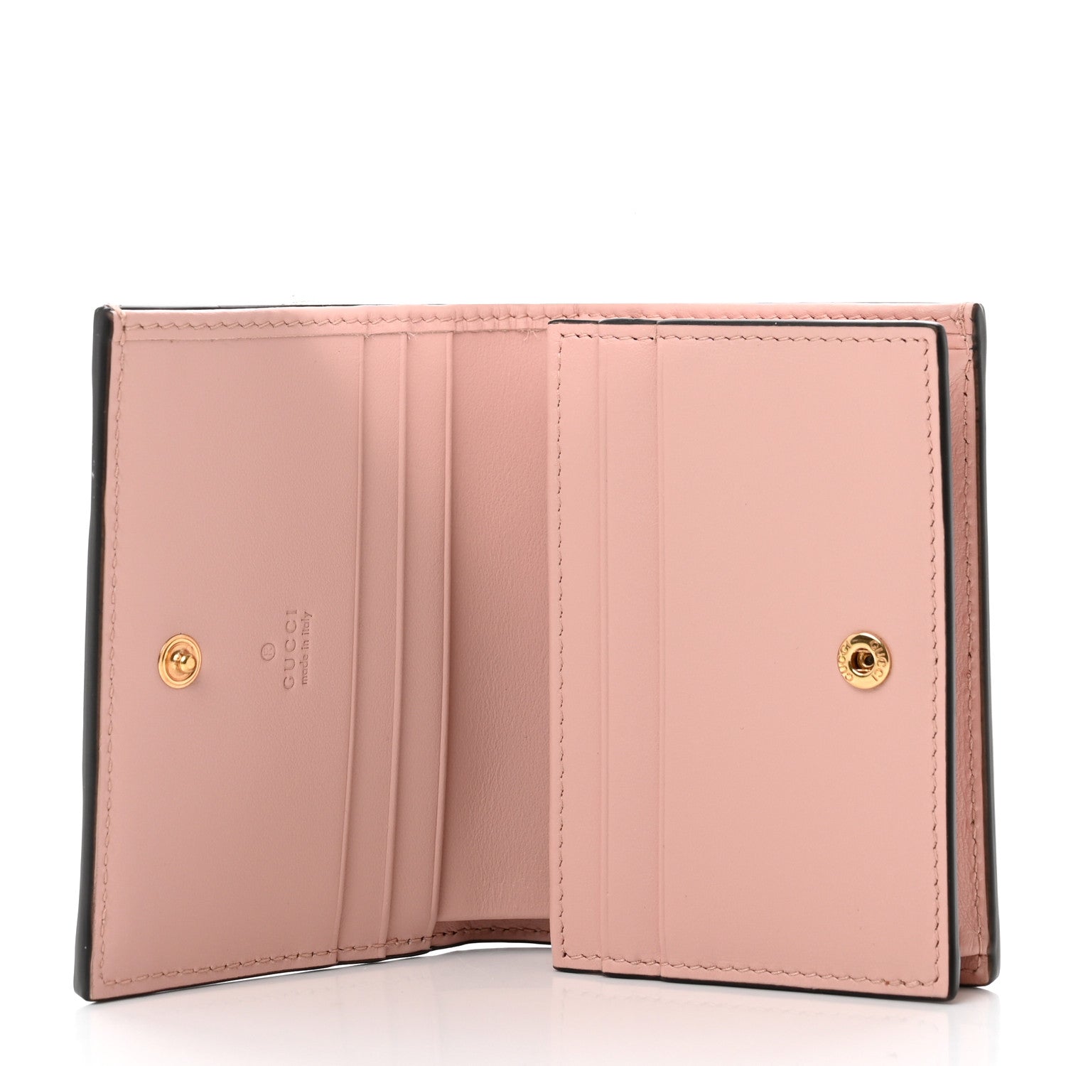 Gucci Calfskin GG Matelasse Card Case Wallet Perfect Pink 5 of 6