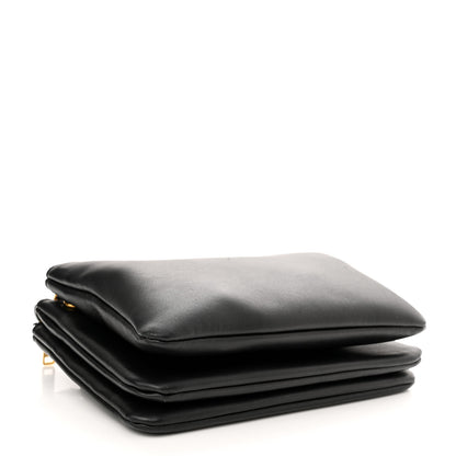 Celine Lambskin Small Trio Crossbody Bag Black 4 of 14