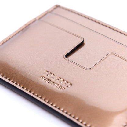 Tom Ford Metallic Calfskin Card Holder Light Bronze 8 of 8