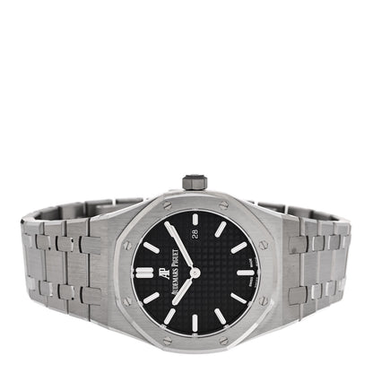 Audemars Piguet Stainless Steel 33mm Royal Oak Quartz Watch Black 67650ST.OO.1261ST.01 2 of 5