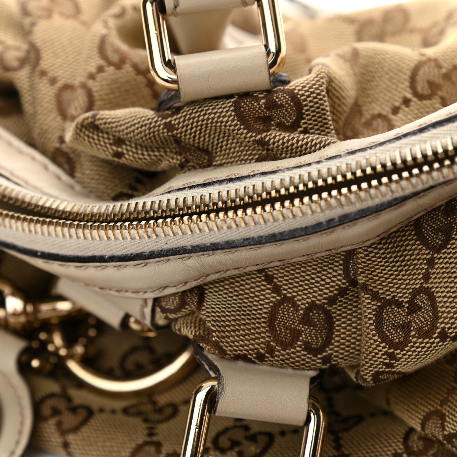 Gucci Monogram Medium Sukey Boston Off White 12 of 14