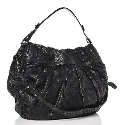 Gucci Python Icon Bit Shoulder Bag Black 4 of 14