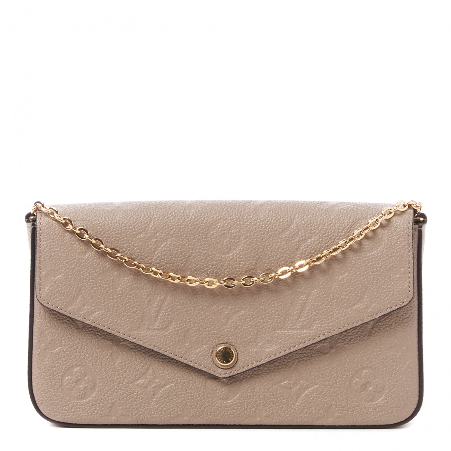 Louis Vuitton Empreinte Pochette Felicie Chain Wallet Tourterelle 3 of 9