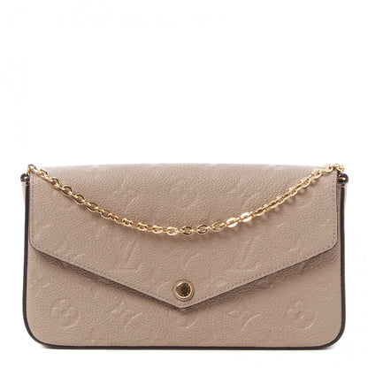 Louis Vuitton Empreinte Pochette Felicie Chain Wallet Tourterelle 3 of 9