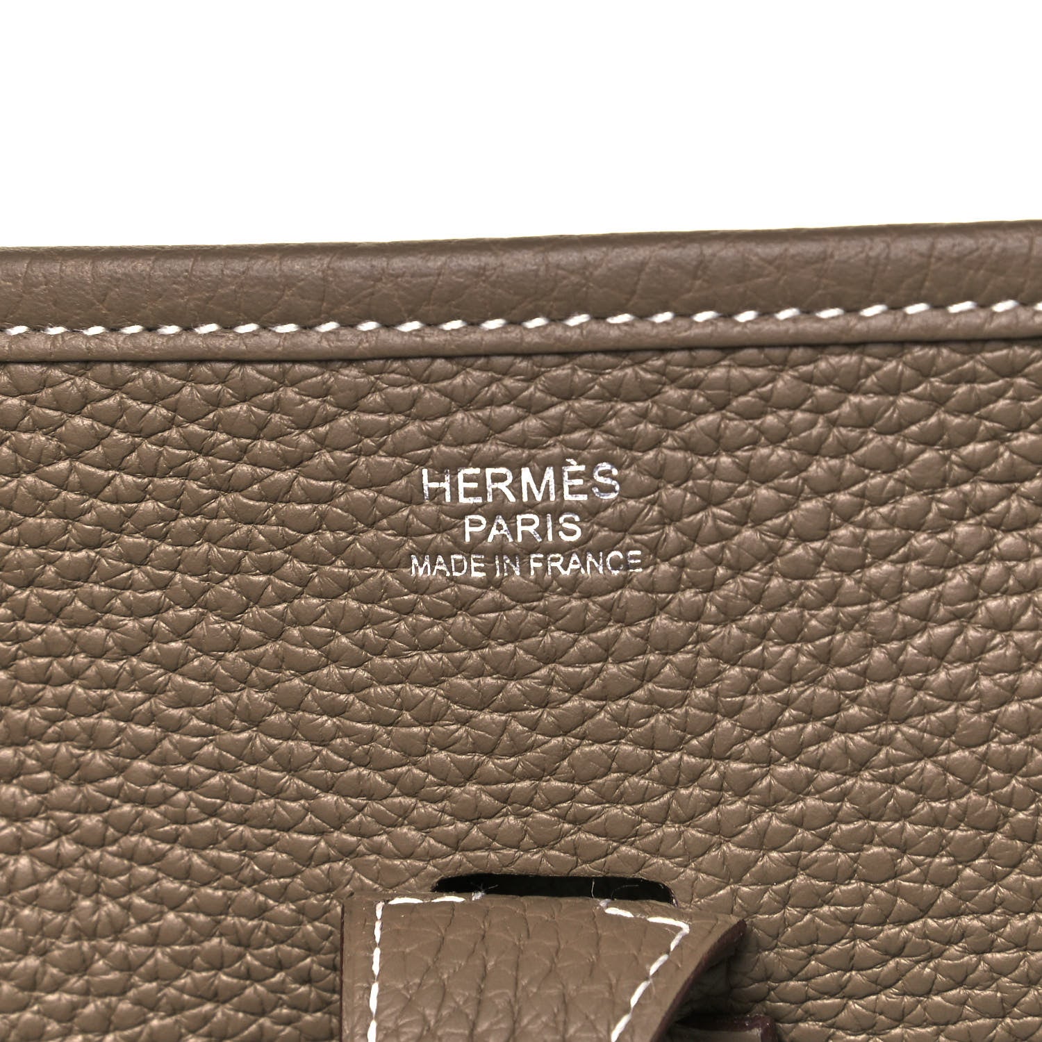 Hermes Taurillon Clemence Evelyne III PM Etoupe 4 of 7