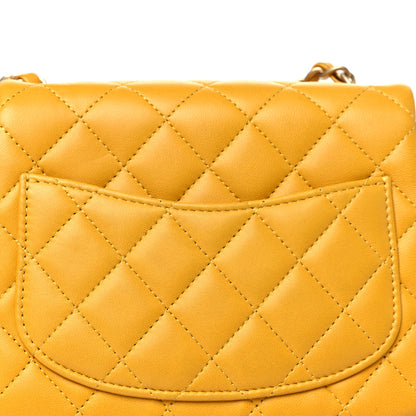 Chanel Lambskin Quilted Mini Square Flap Yellow 11 of 13