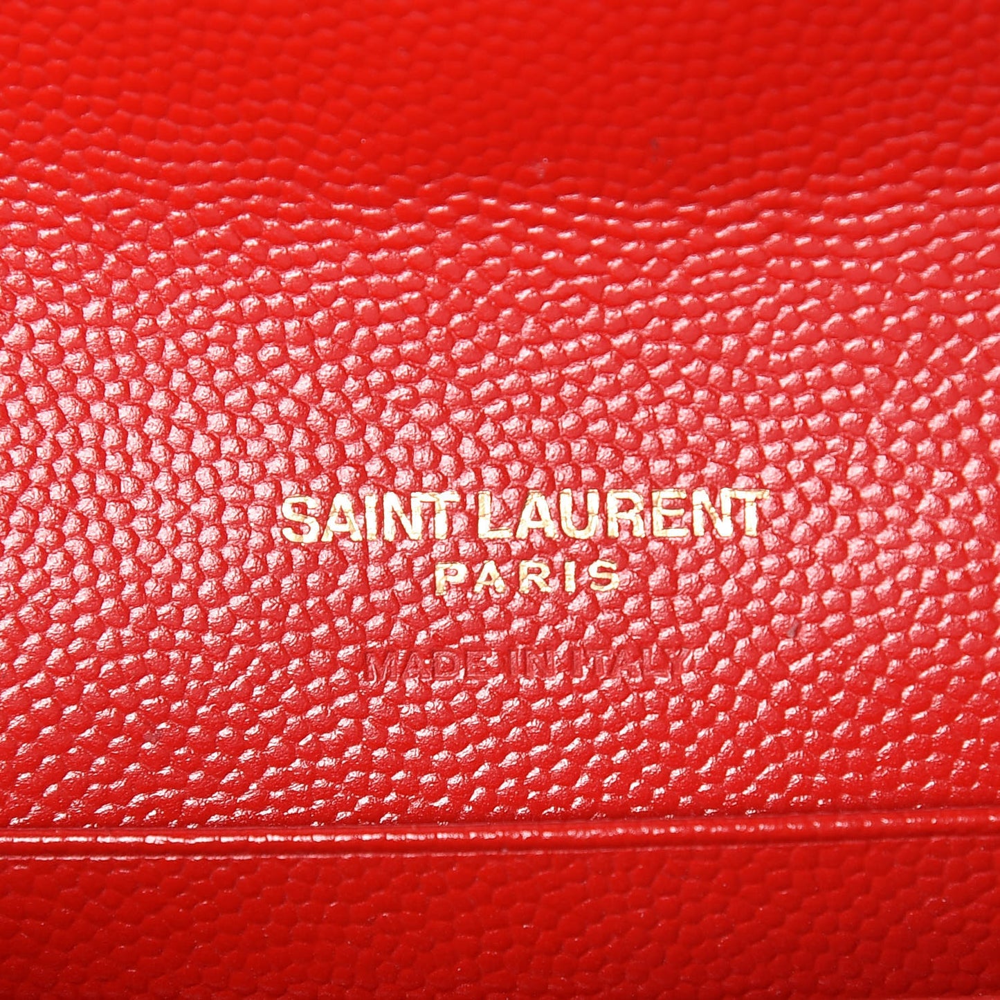 Grain De Poudre Matelasse Chevron Small Monogram Envelope Wallet Rouge Eros