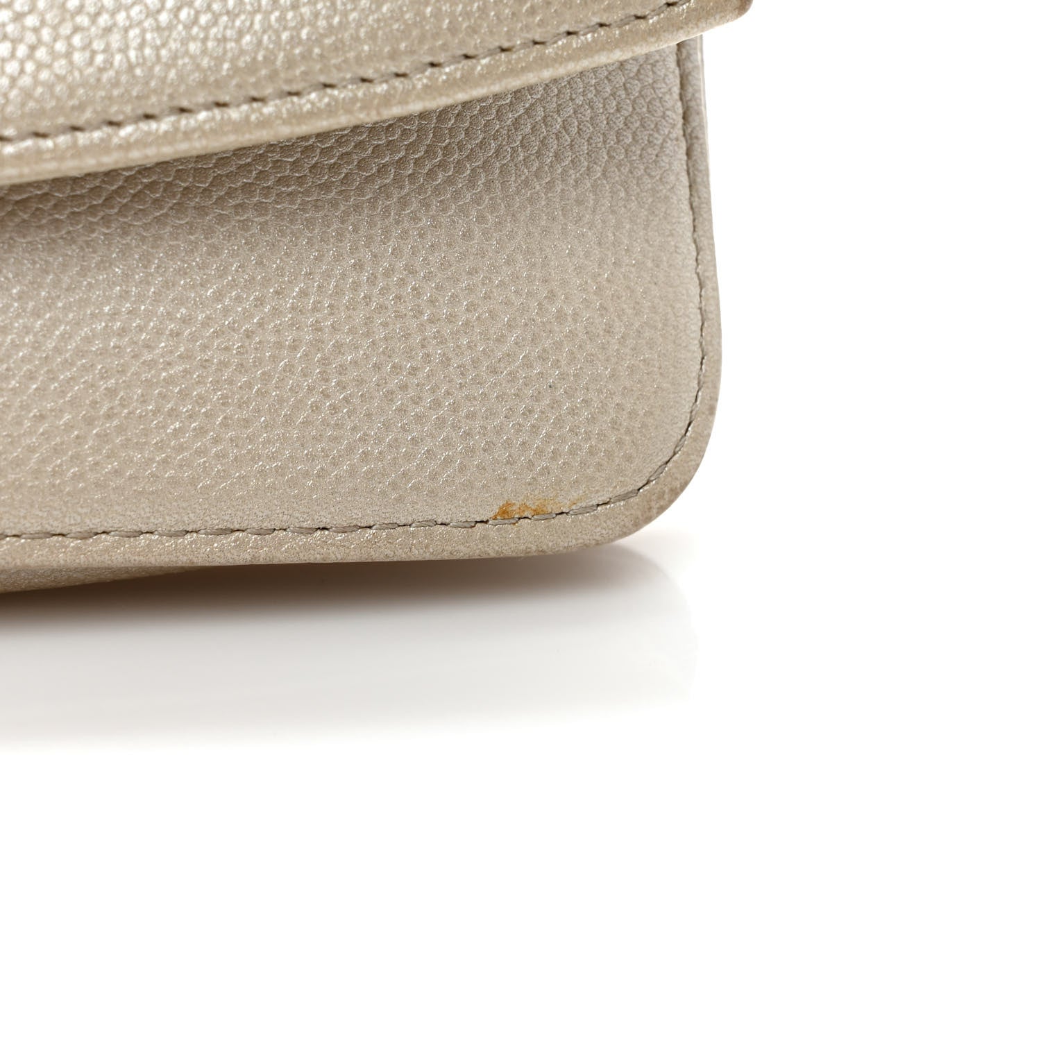 Chanel Caviar Sevruga Wallet on Chain WOC Beige 10 of 11