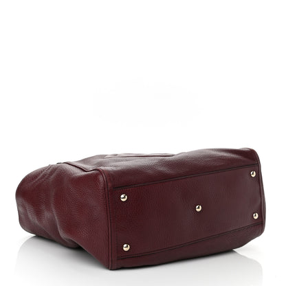 Gucci Pebbled Calfskin Medium Soho Shoulder Bag Bordeaux 4 of 10