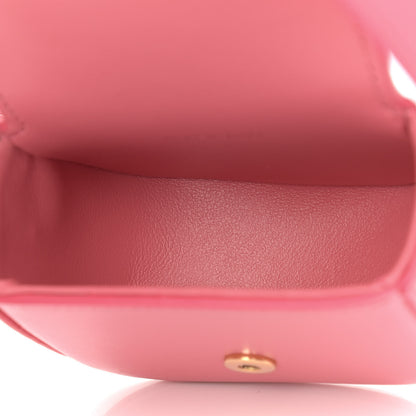 Celine Calfskin Triomphe Airpods Case With Strap Flamingo 5 of 9