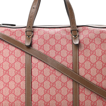 Gucci GG Supreme Monogram Medium Nice Boston Red 8 of 22